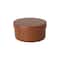 Hello Honey® 6.25" Caramel Brown Round Lacquered Bamboo Container with Lid